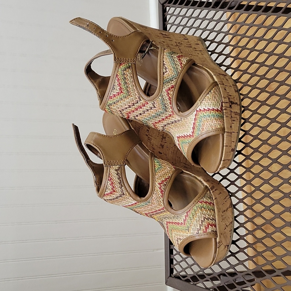 Adorable wedge platform sandals size 5.5